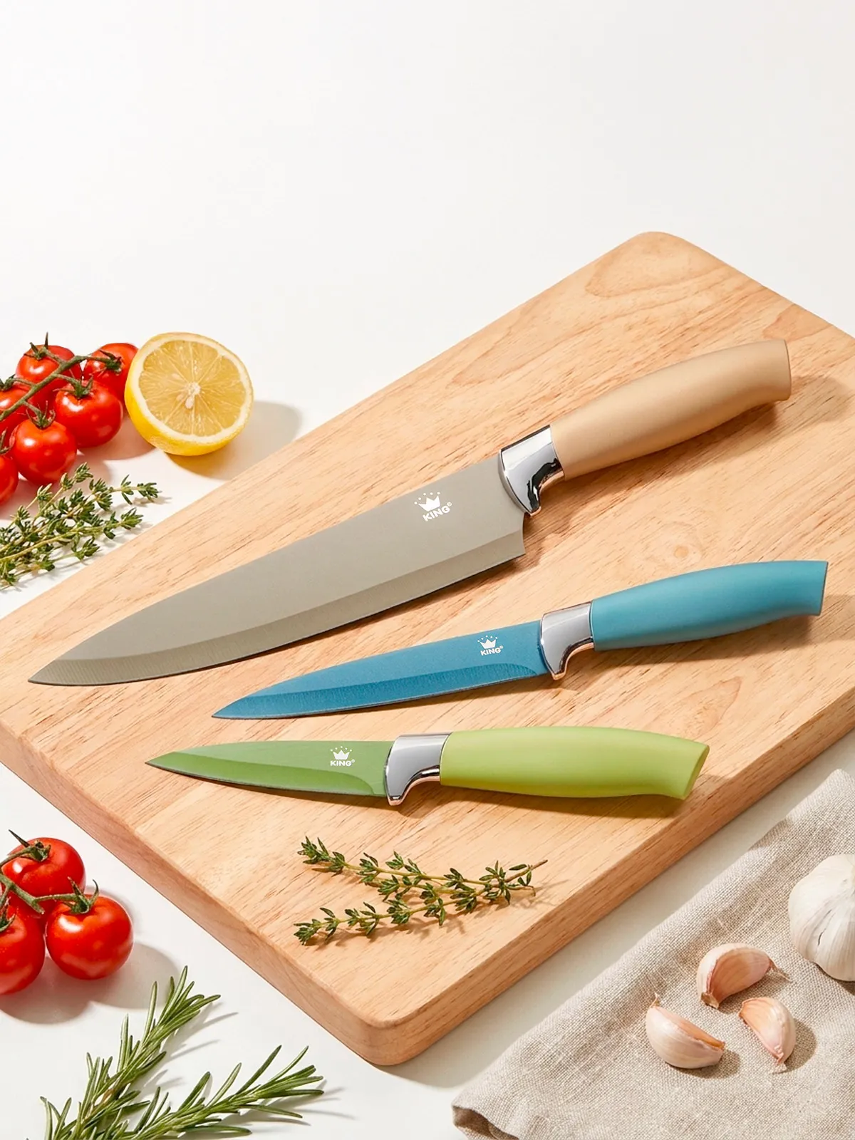 Messer-Set „Metallic“, 3-teilig