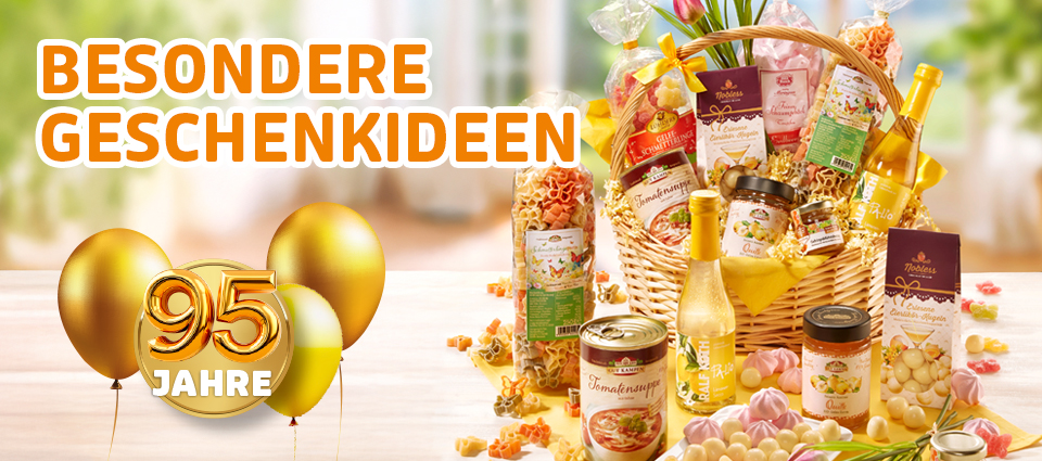 Geschenkkorb mit Feinkost als besondere Geschenkidee