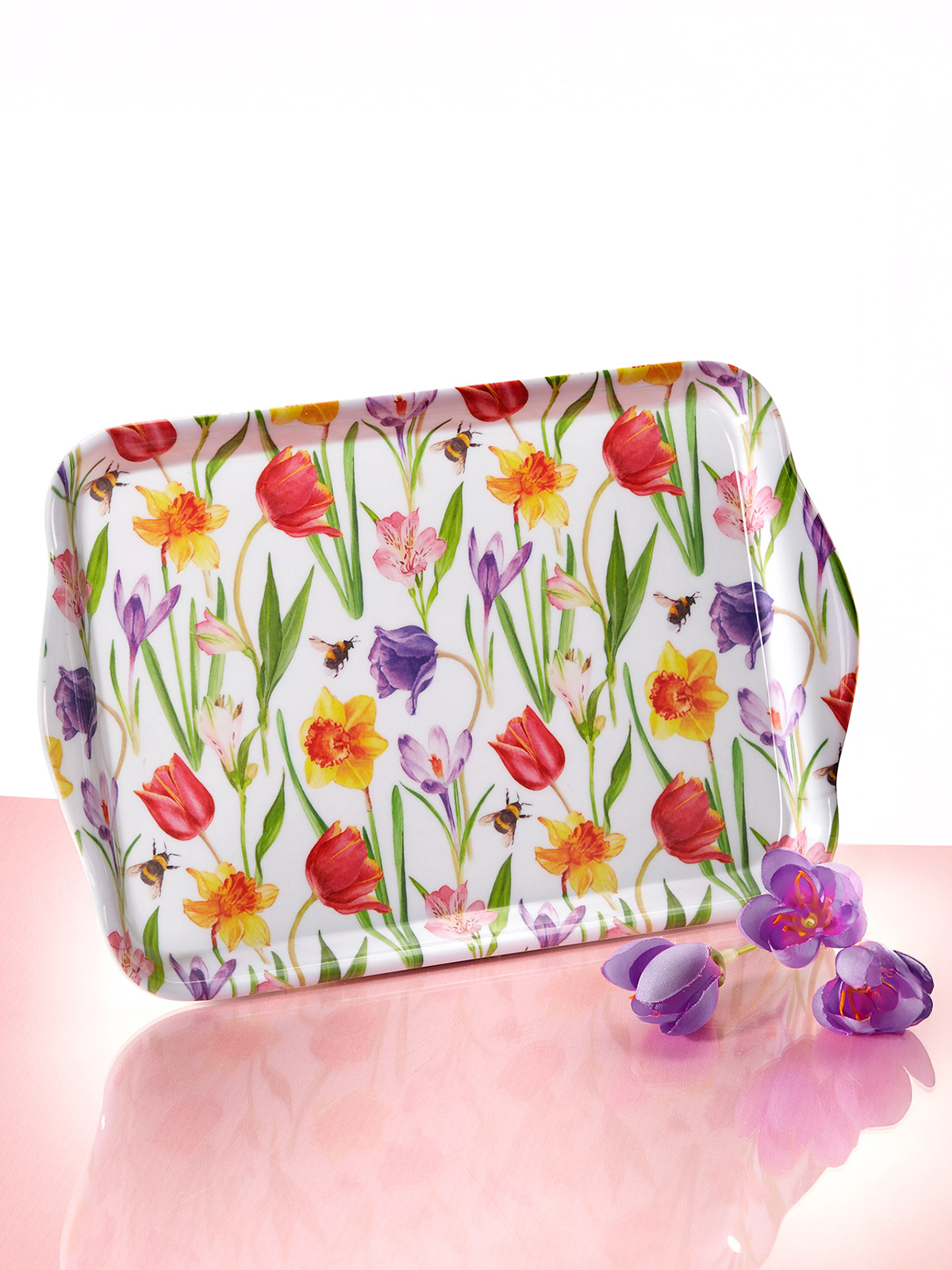 Tablett „Frühlingsblumen“