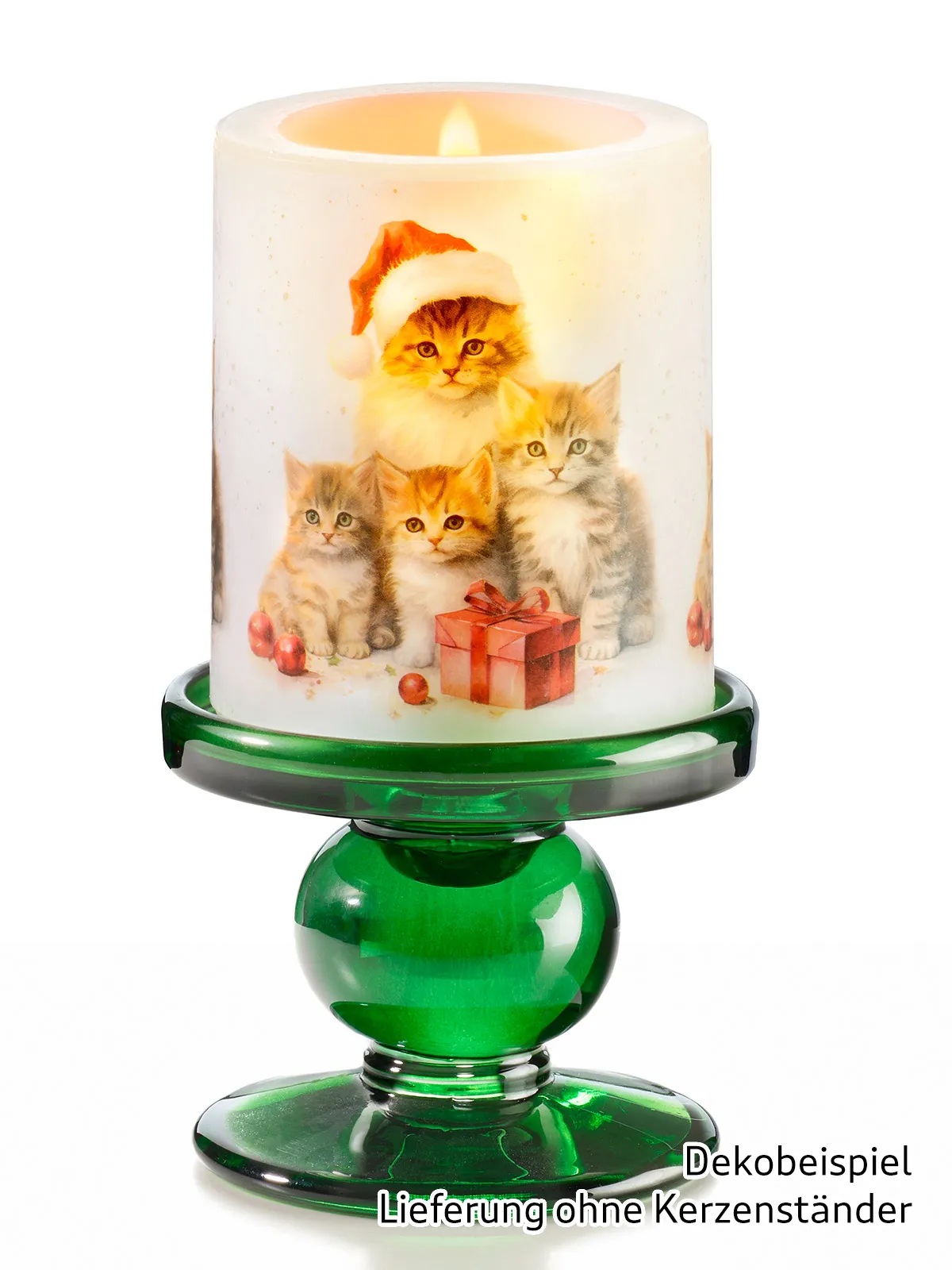 Kerze „Weihnachtskätzchen“