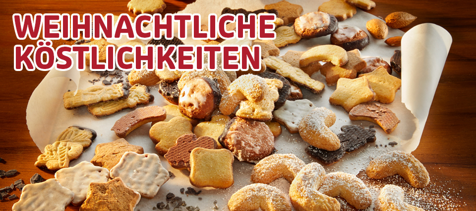 Weihnachtsgebäck mit Puderzucker