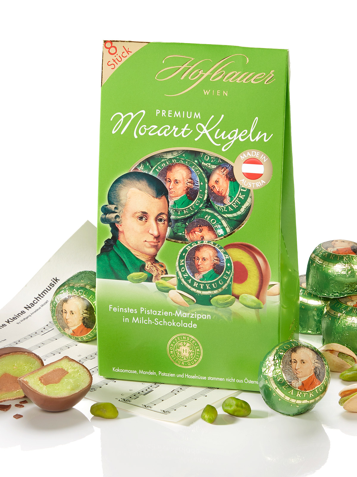 Mozartkugeln „Pistazie“