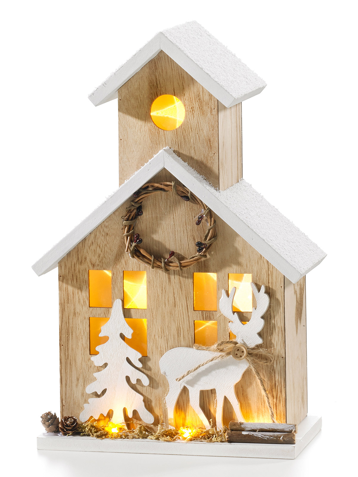 LED-Leuchthaus "Winter"