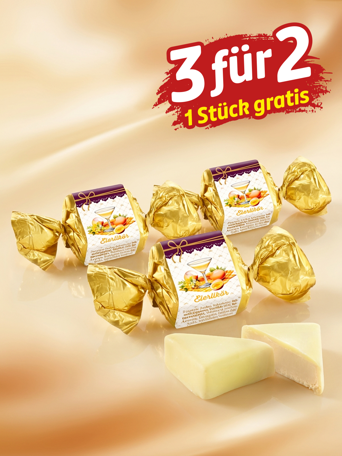 „3 für 2“ Eierlikör-Happen