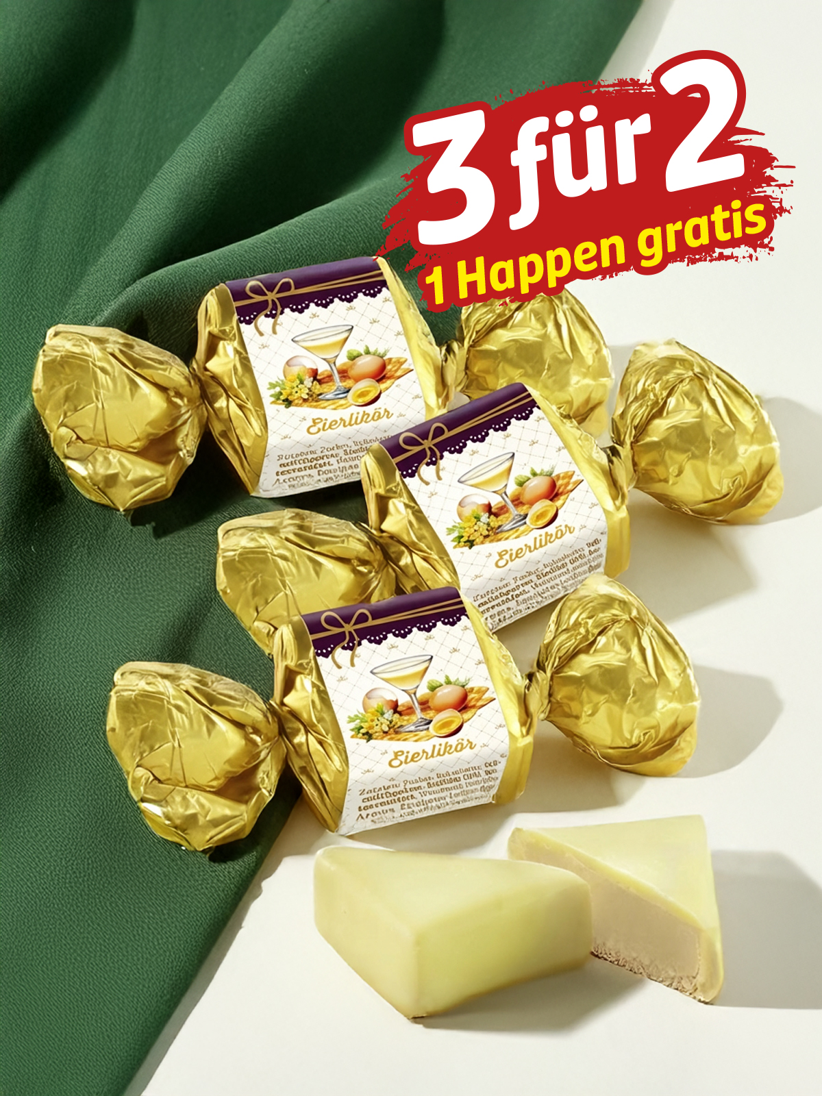 „3 für 2“ Eierlikör-Happen