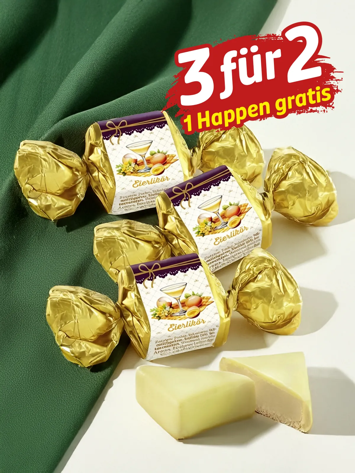 „3 für 2“ Eierlikör-Happen