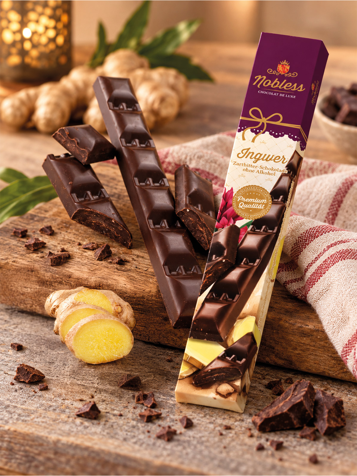 Edel-Schoko-Riegel „Ingwer“