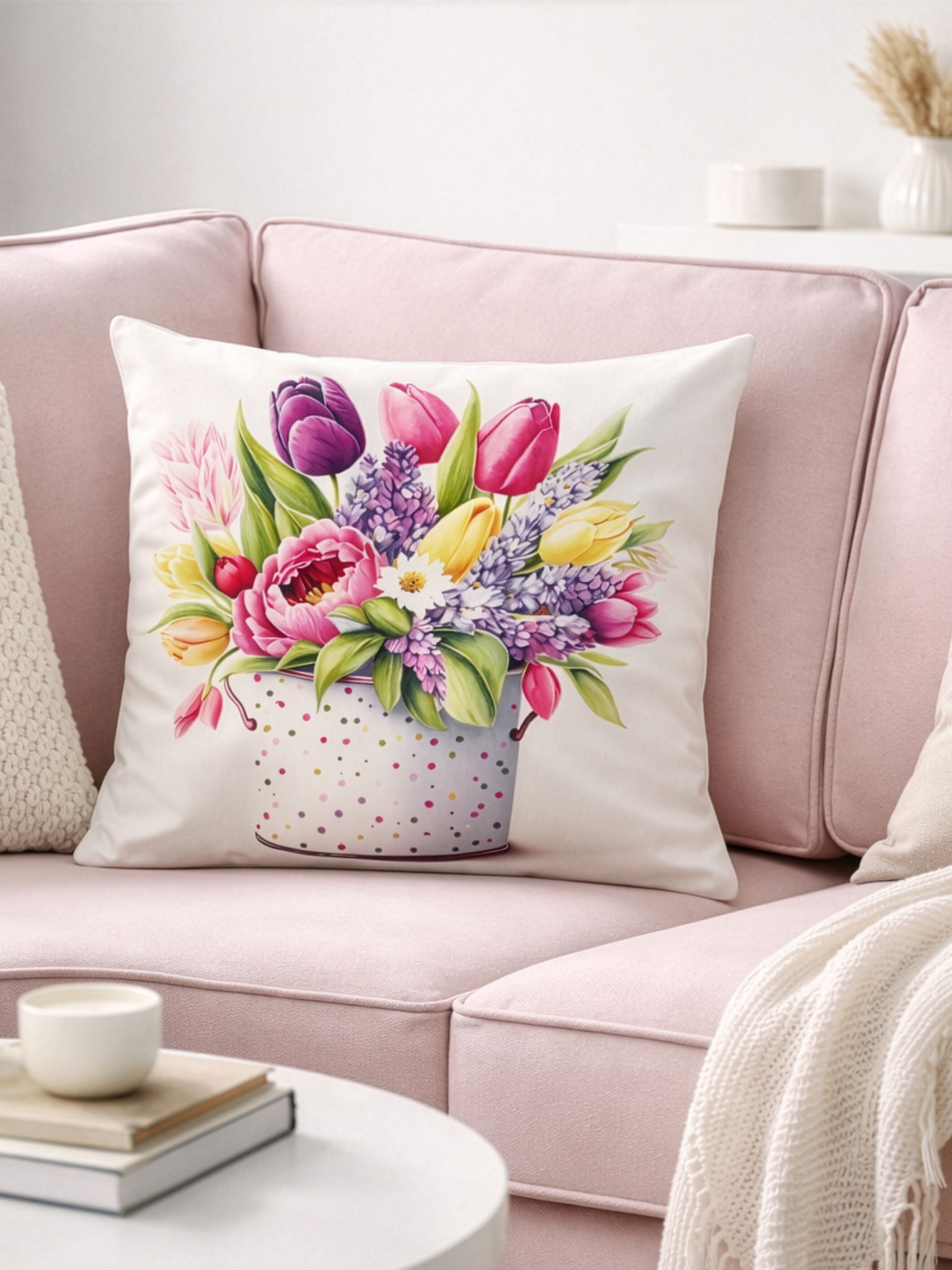 Kissenhülle „Tulpenzauber“