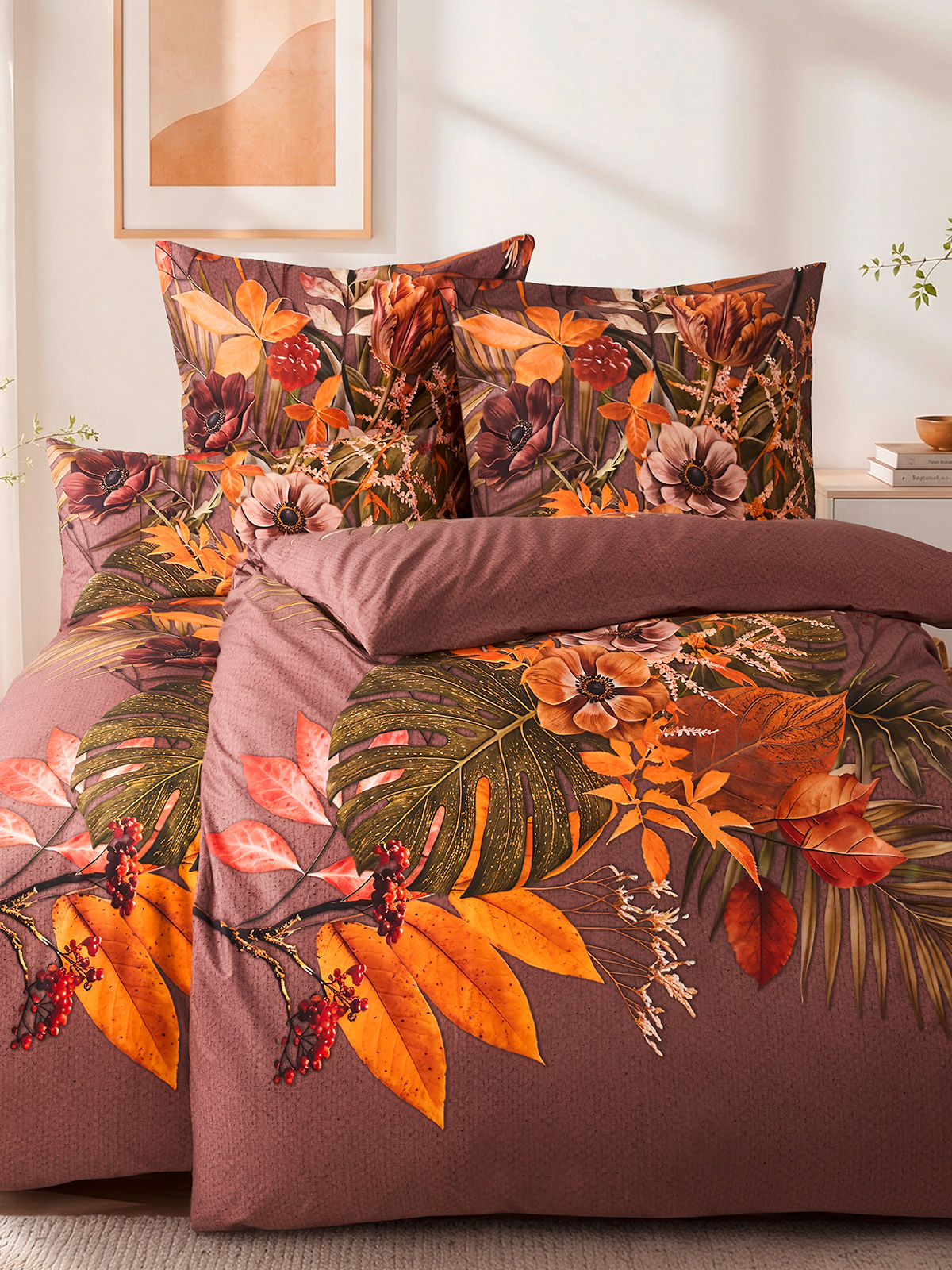 Premium Bettwäsche-Set „Herbstblüte“