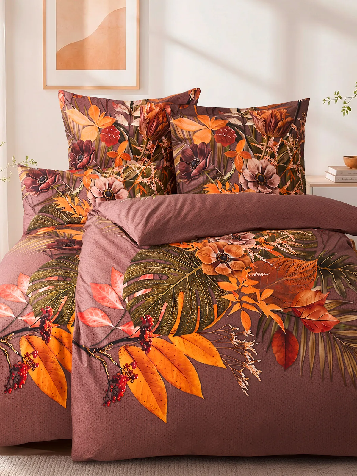 Premium Bettwäsche-Set „Herbstblüte“