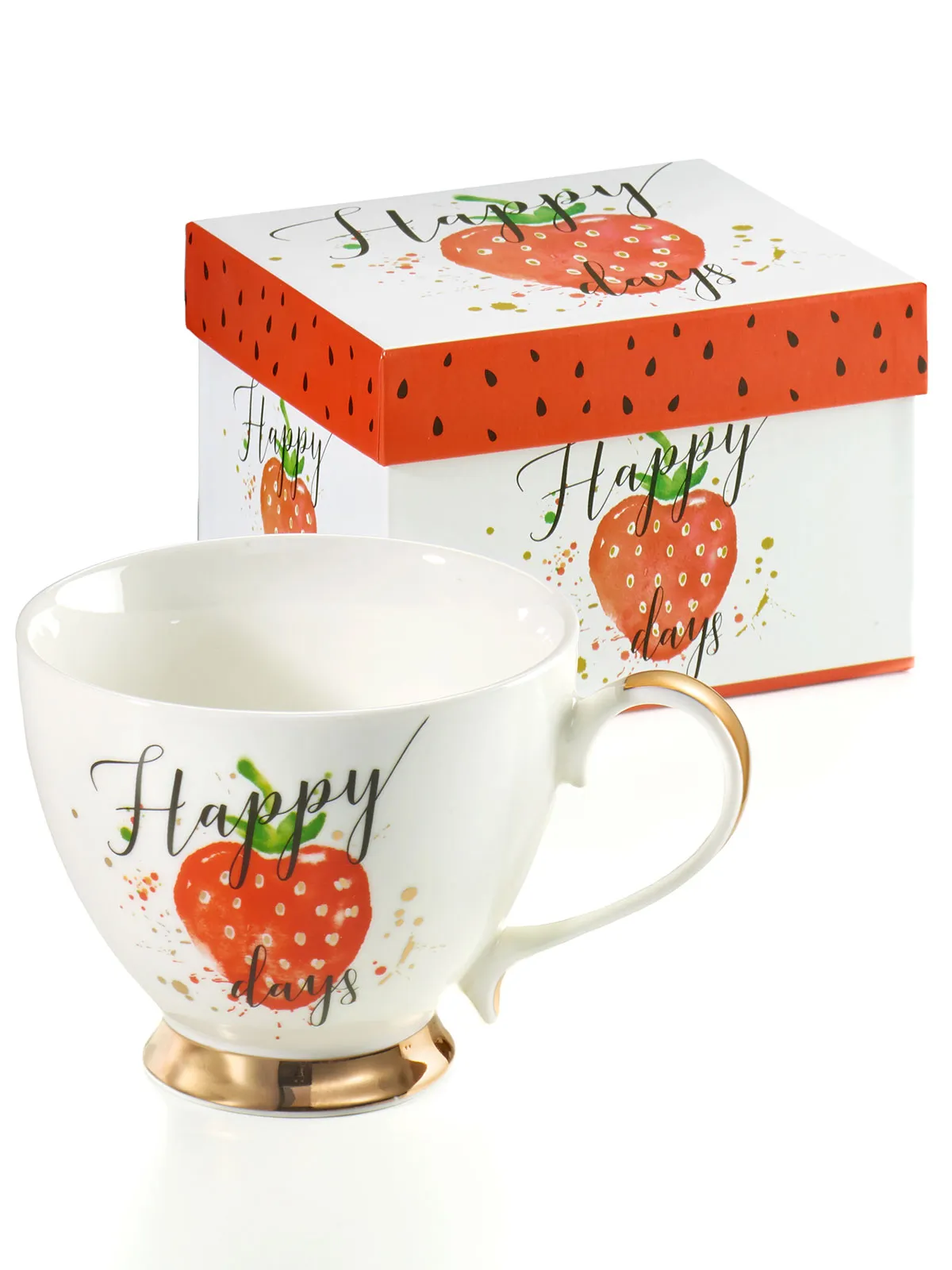 Jumbotasse „Erdbeere“