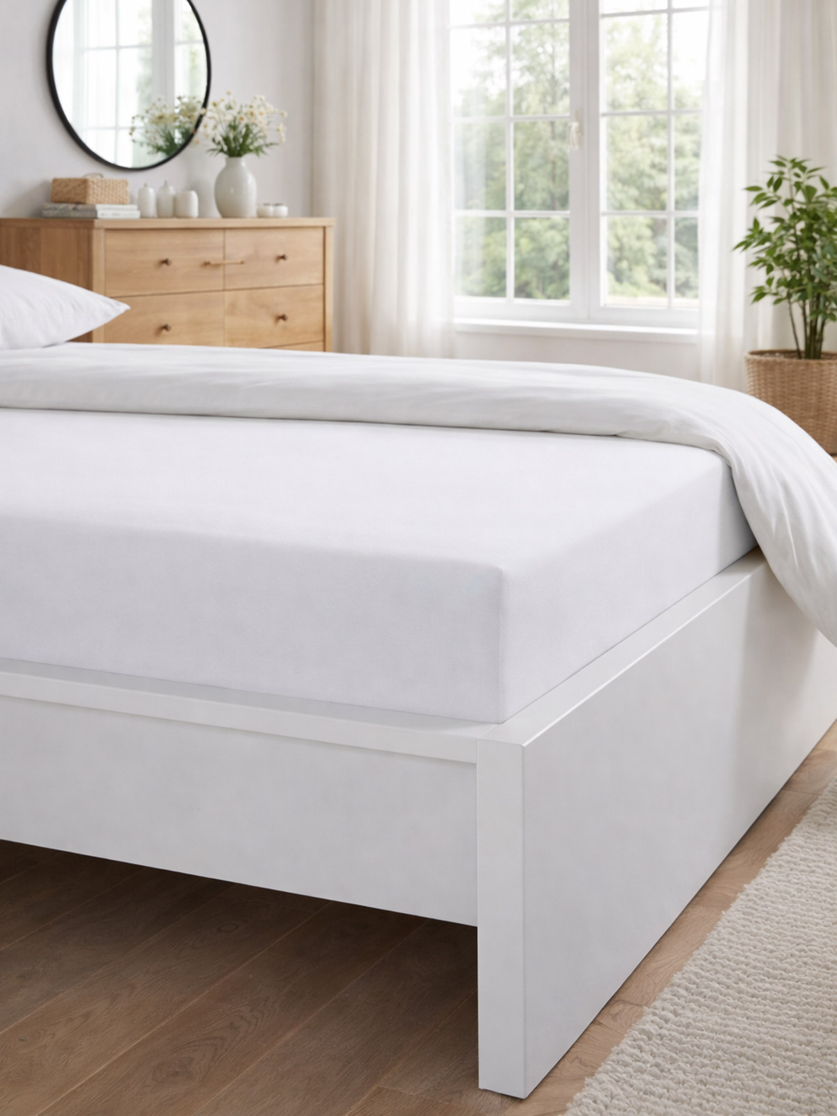 Spannbettlaken „Emilia“, Weiß