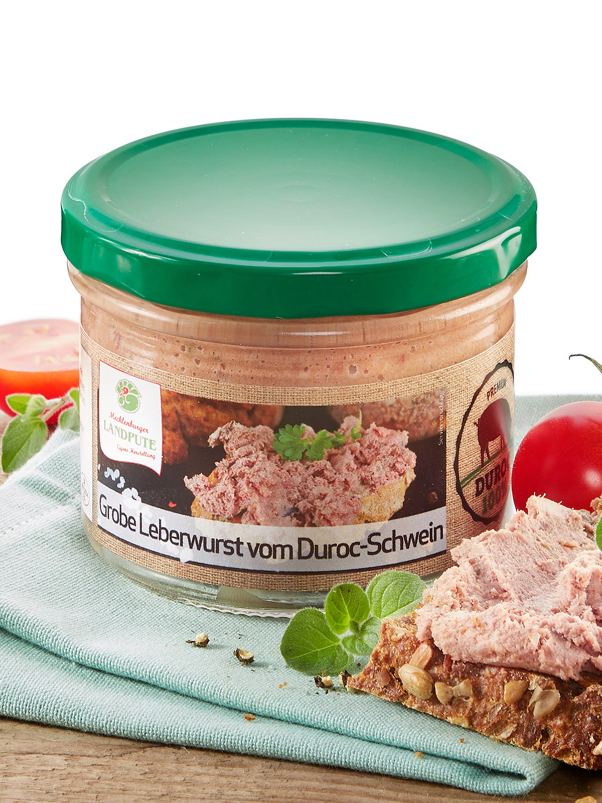 Grobe Leberwurst vom Duroc  