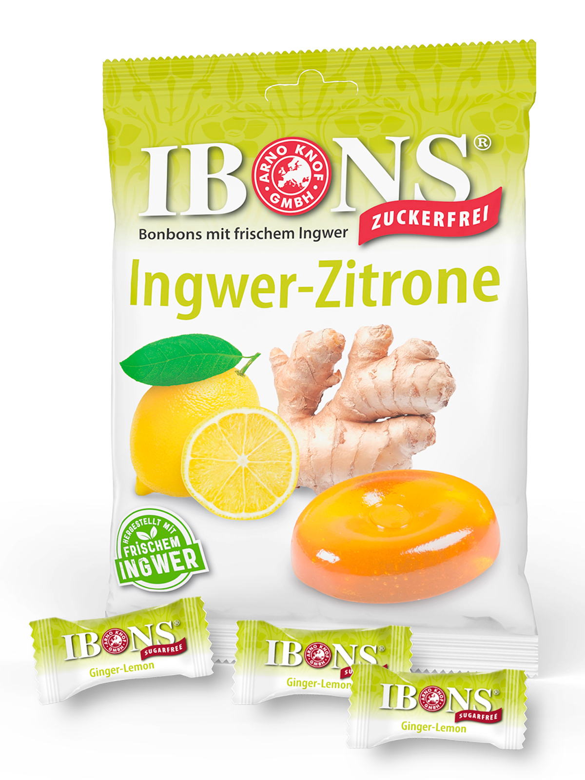 Ingwer-Zitrone-Lutschbonbons