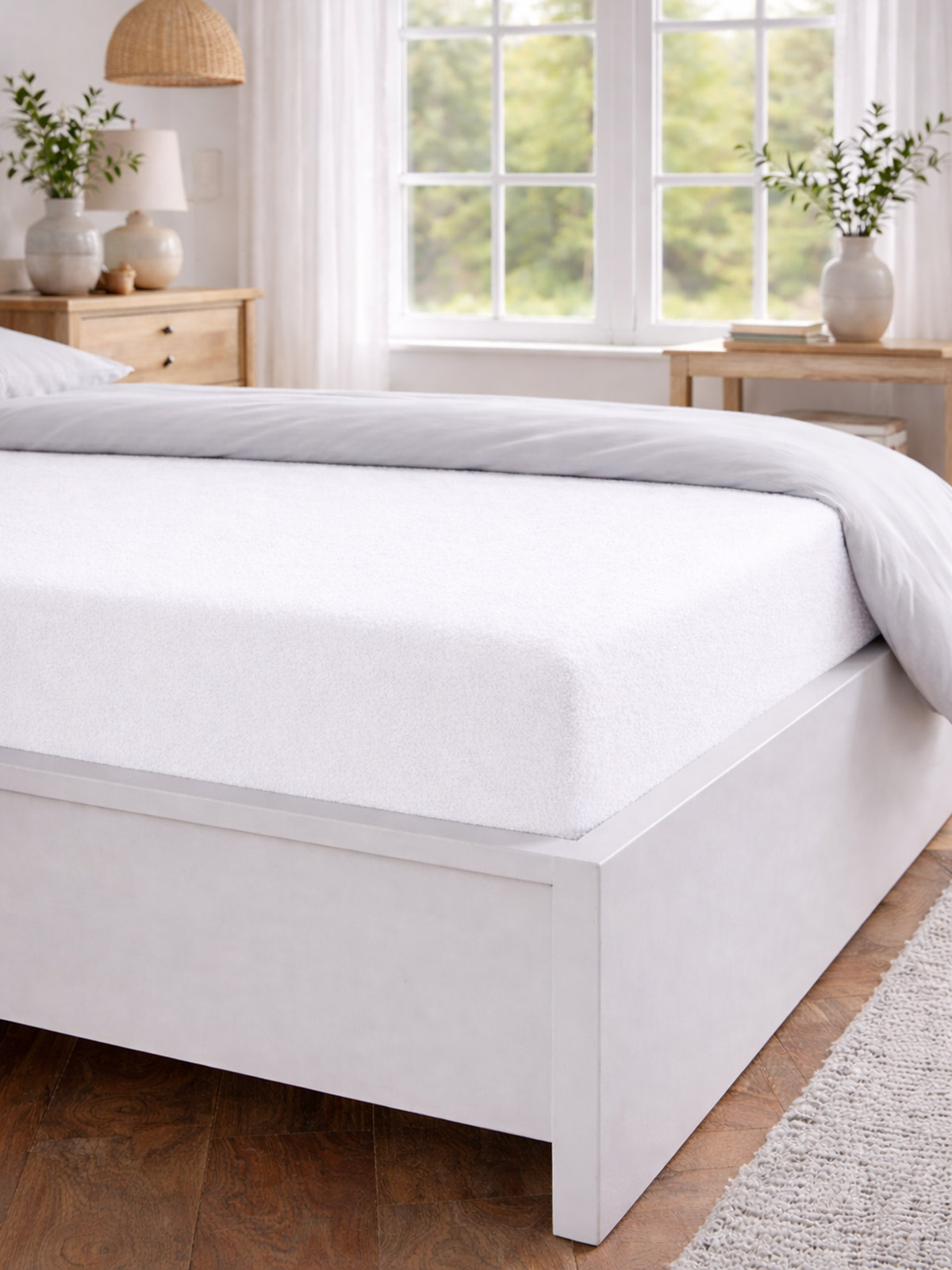 Spannbettlaken „Chrissie“, Weiß