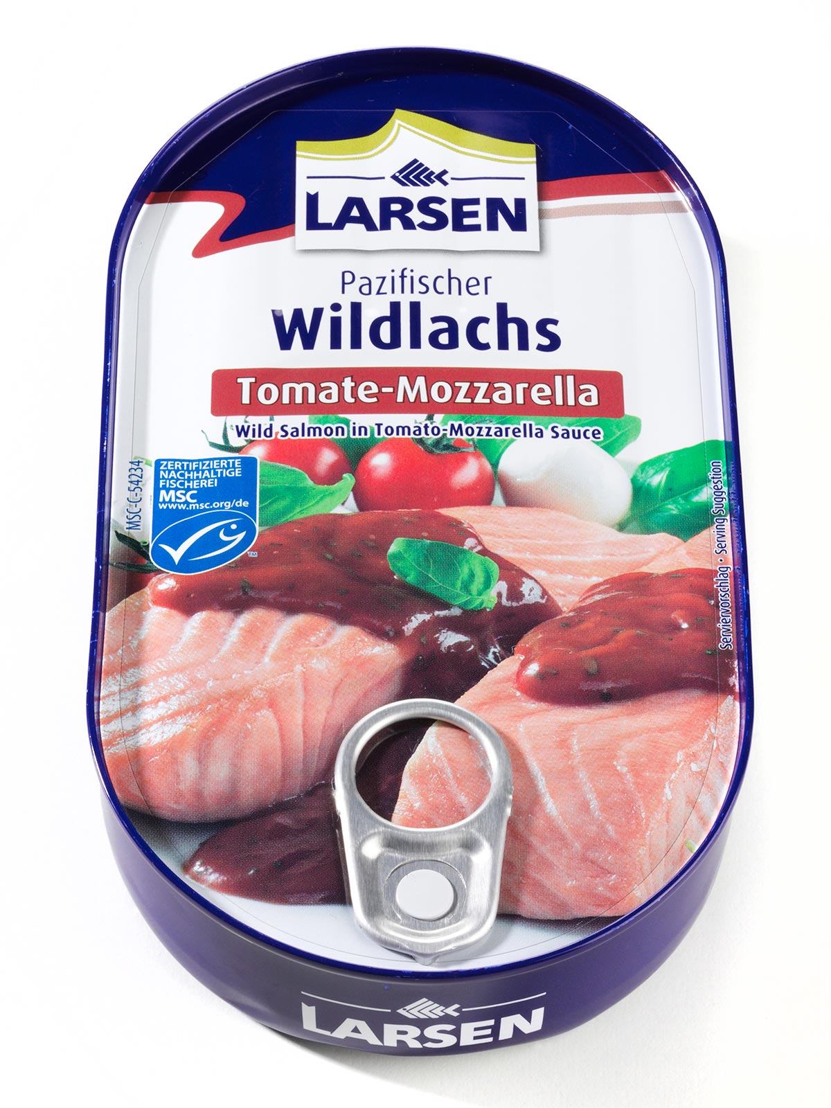 Wildlachs in Tomate-Mozzarella-Sauce