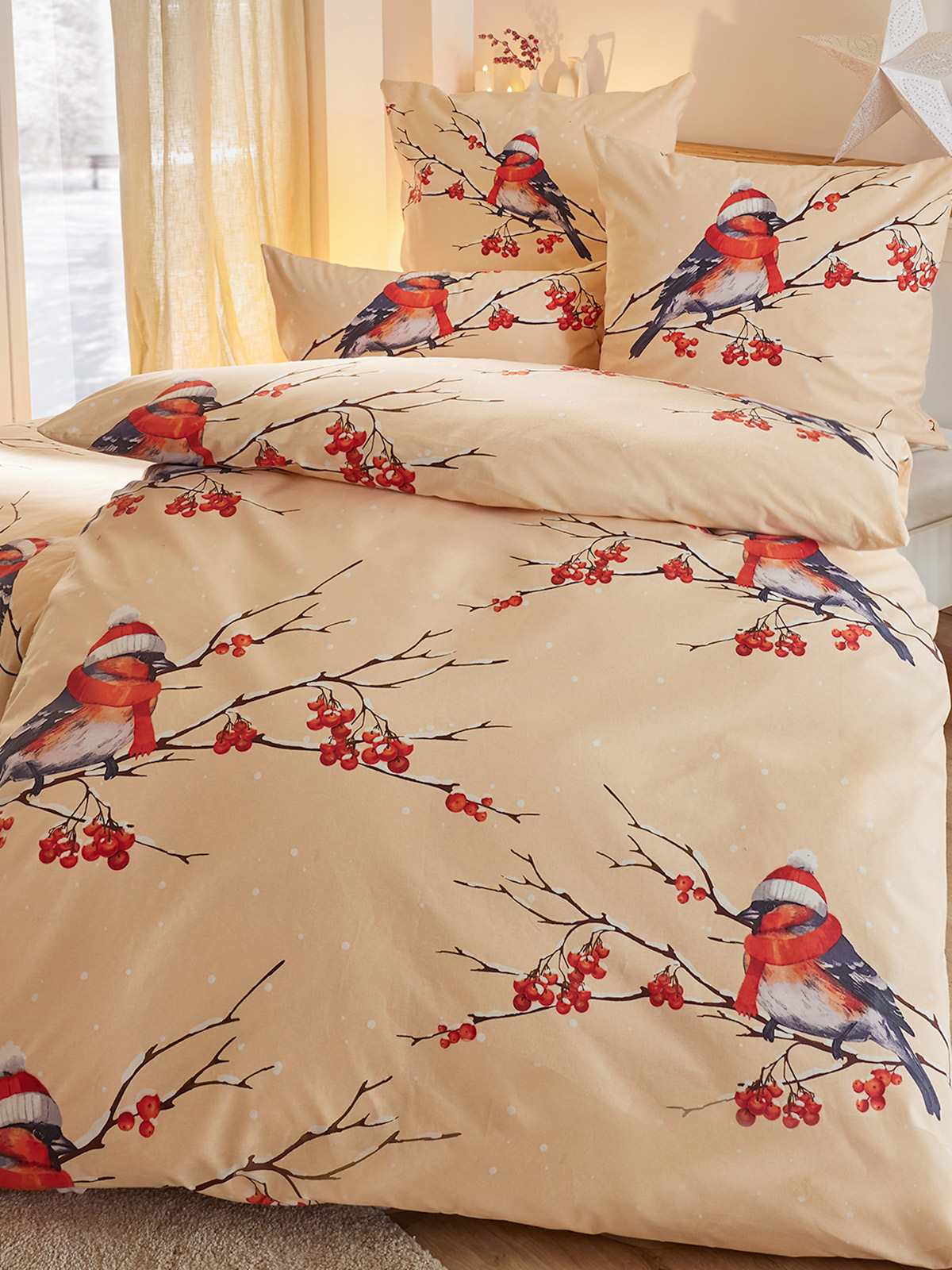 Bettwäsche-Set „Rotkehlchen“ Bettwäsche-Set „Rotkehlchen“