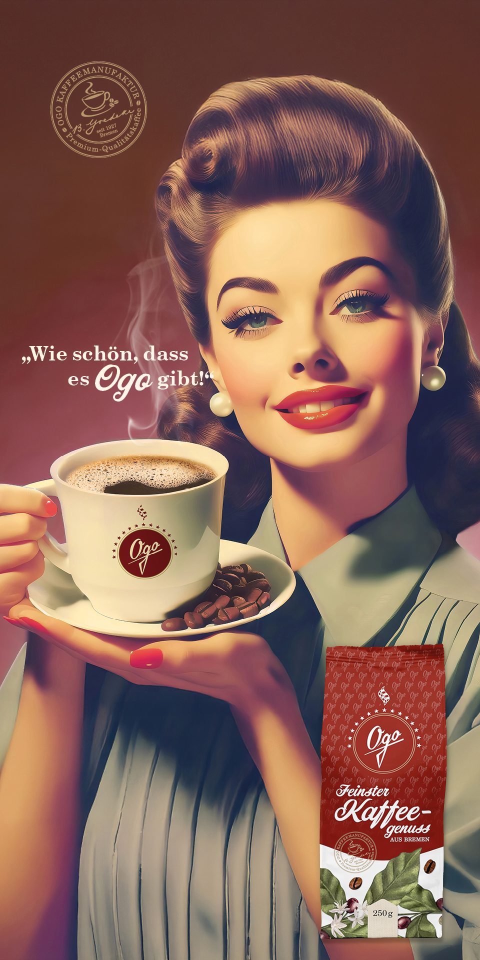 Werbeplakat Kaffee Bremen