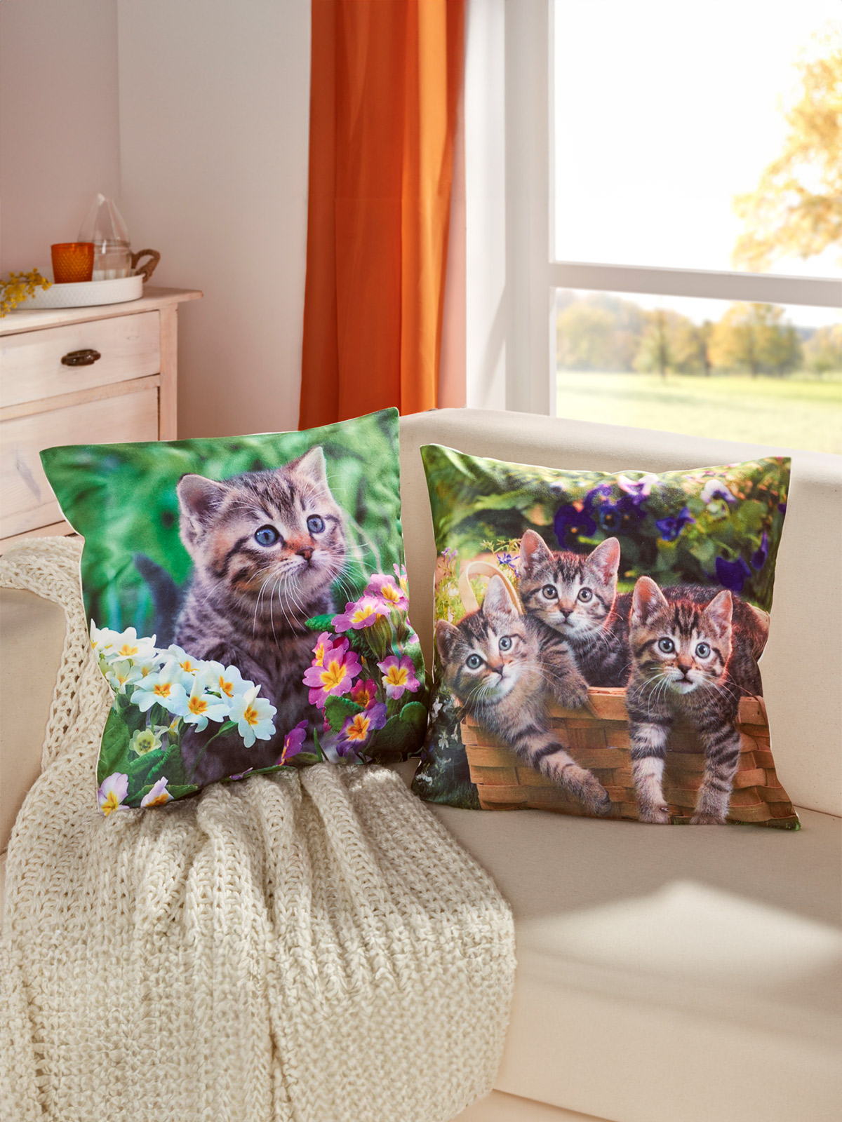 Kissenhüllen-Set „Miezekätzchen“