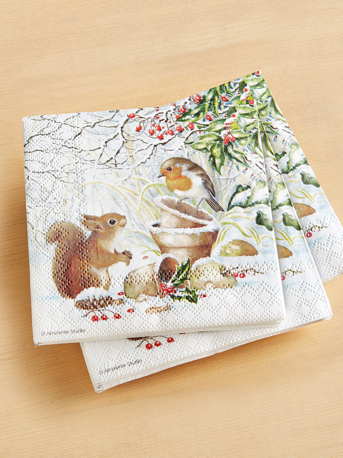 Servietten „Wintergäste“