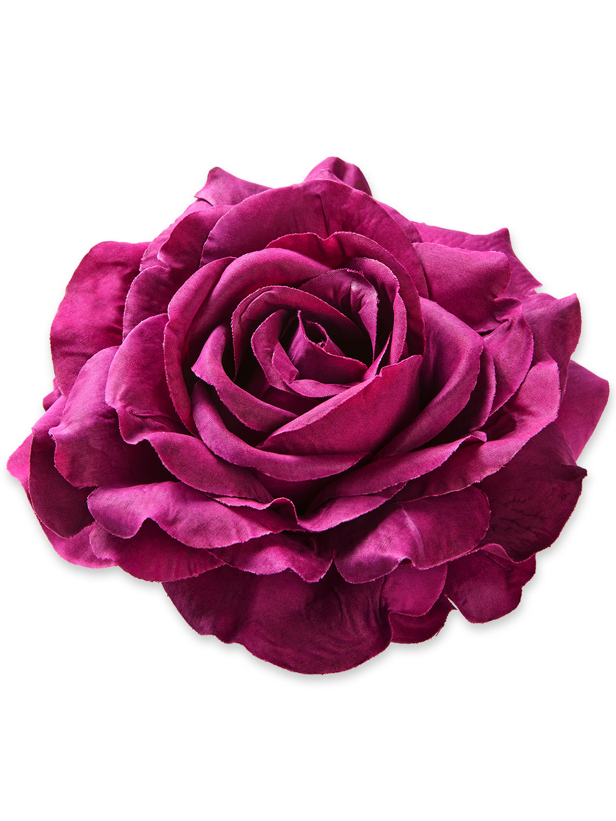 Rosenblüte mit Clip, dunkelrot
