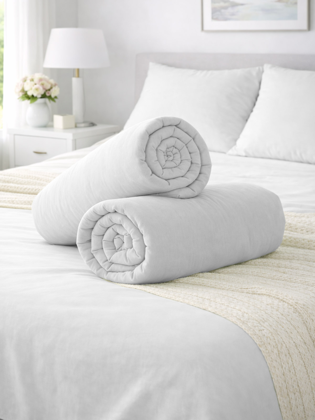 Spannbettlaken „Ella“, Weiß