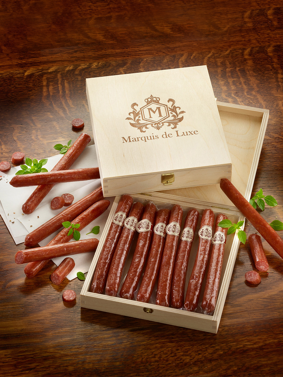 Geschenkbox „Salami-Zigarren“