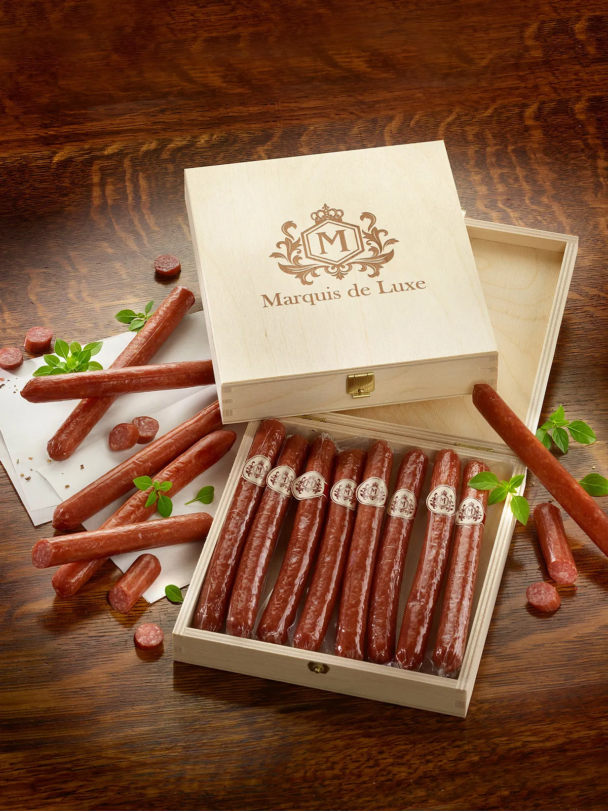 Geschenkbox „Salami-Zigarren“