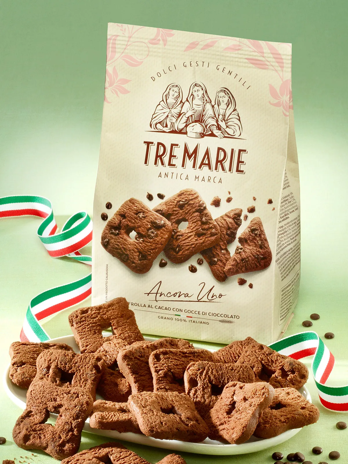 Italienisches Kakao-Mürbegebäck