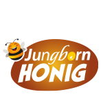 Markenlogo von Jungborn mit stilisierter Biene in Wabenform