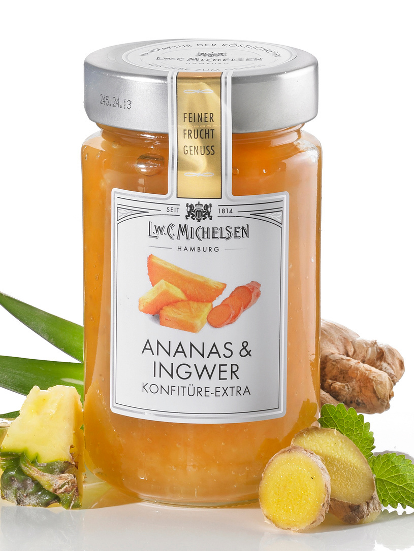 Ananas-Ingwer, Konfitüre Extra