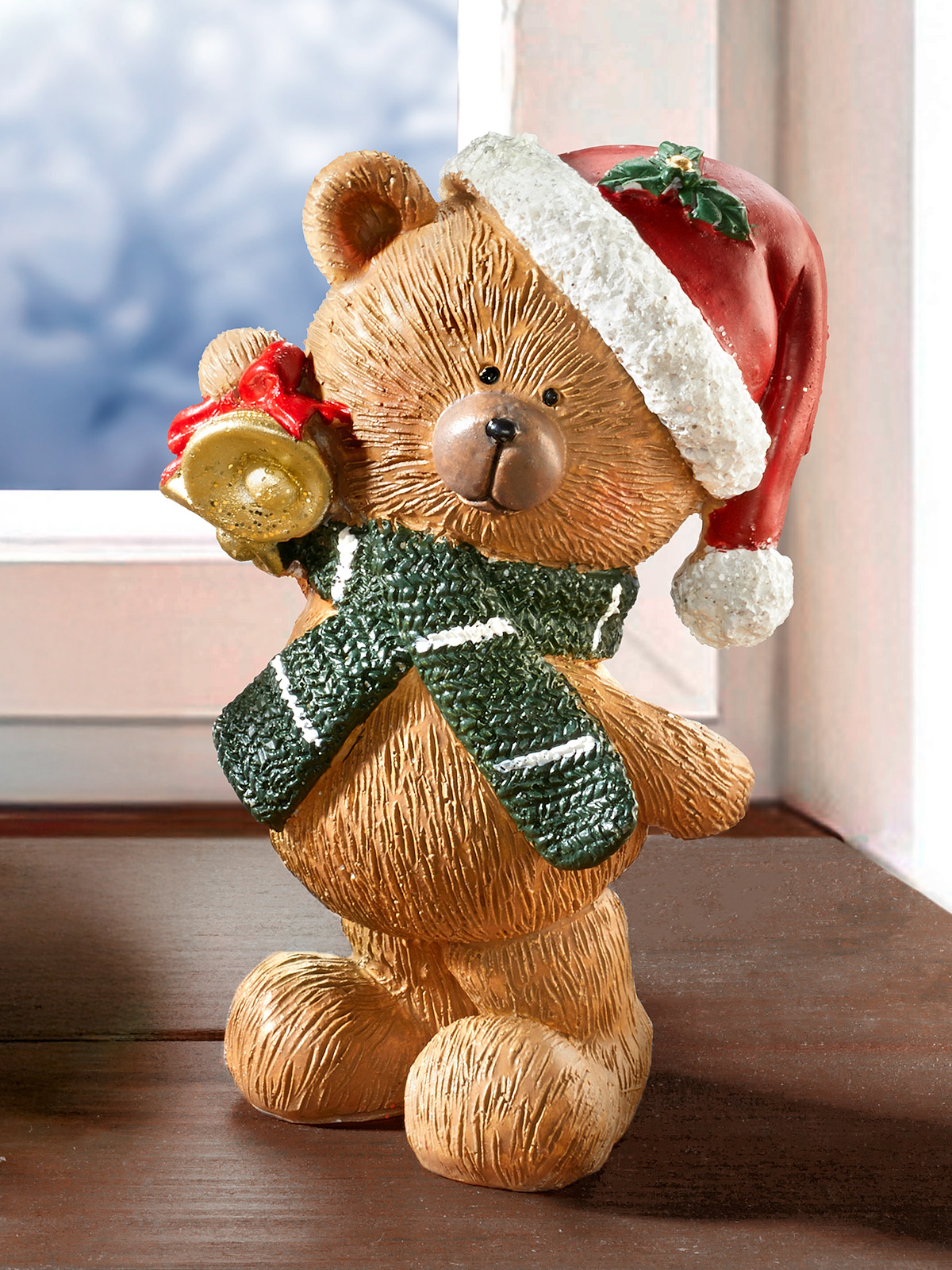 Weihnachtsbär mit Glocke