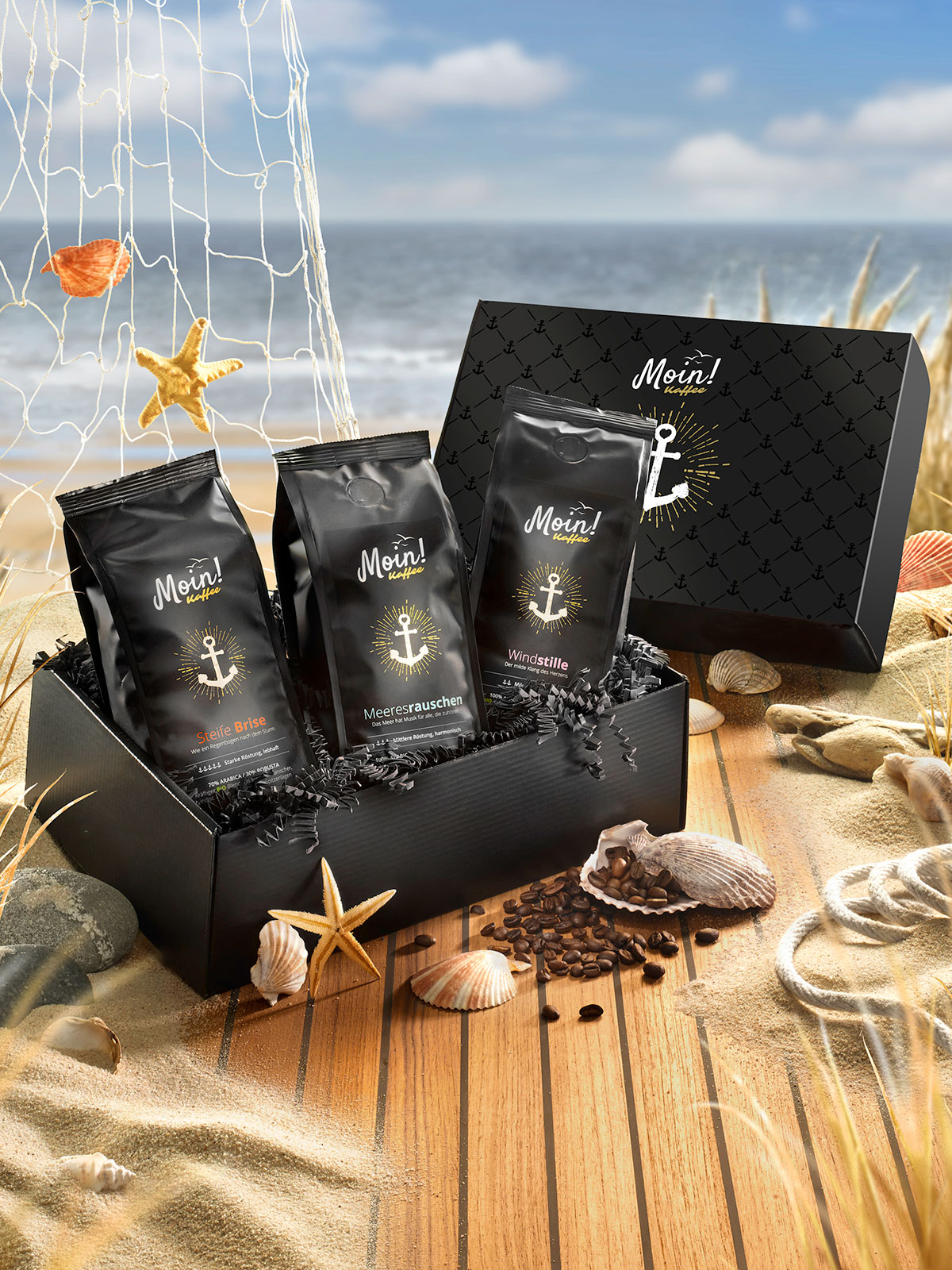 Moin! Bio-Kaffee-Präsent, gemahlen