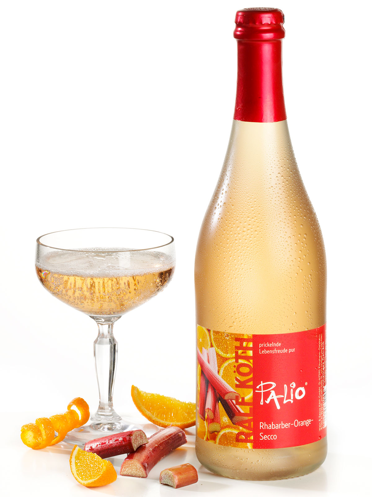 Rhabarber-Orange-Secco