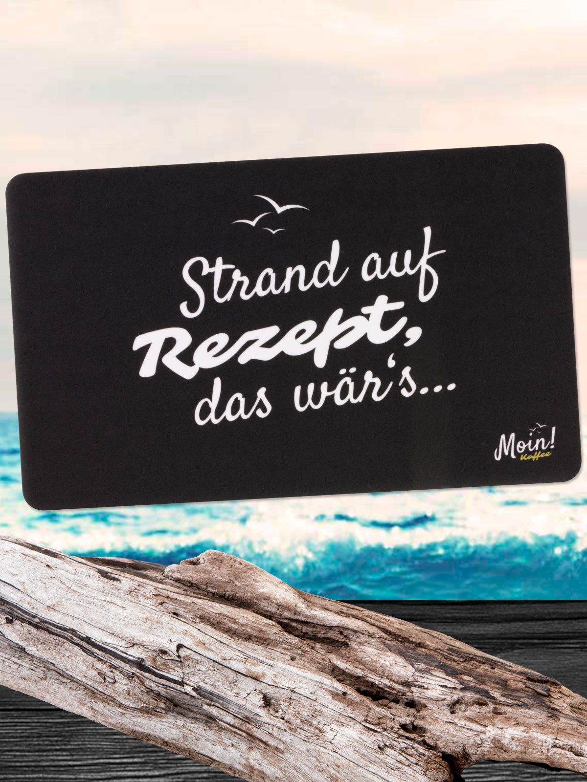 Moin! Frühstücksbrett „Strand“