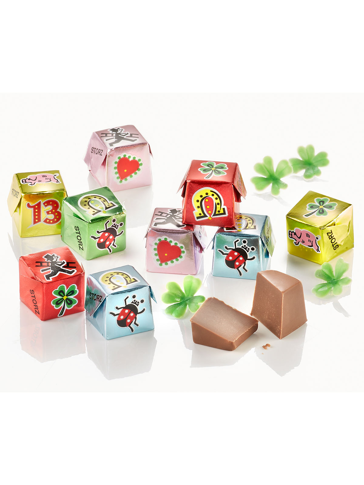 Nougat-Glückswürfel Nougat-Glückswürfel