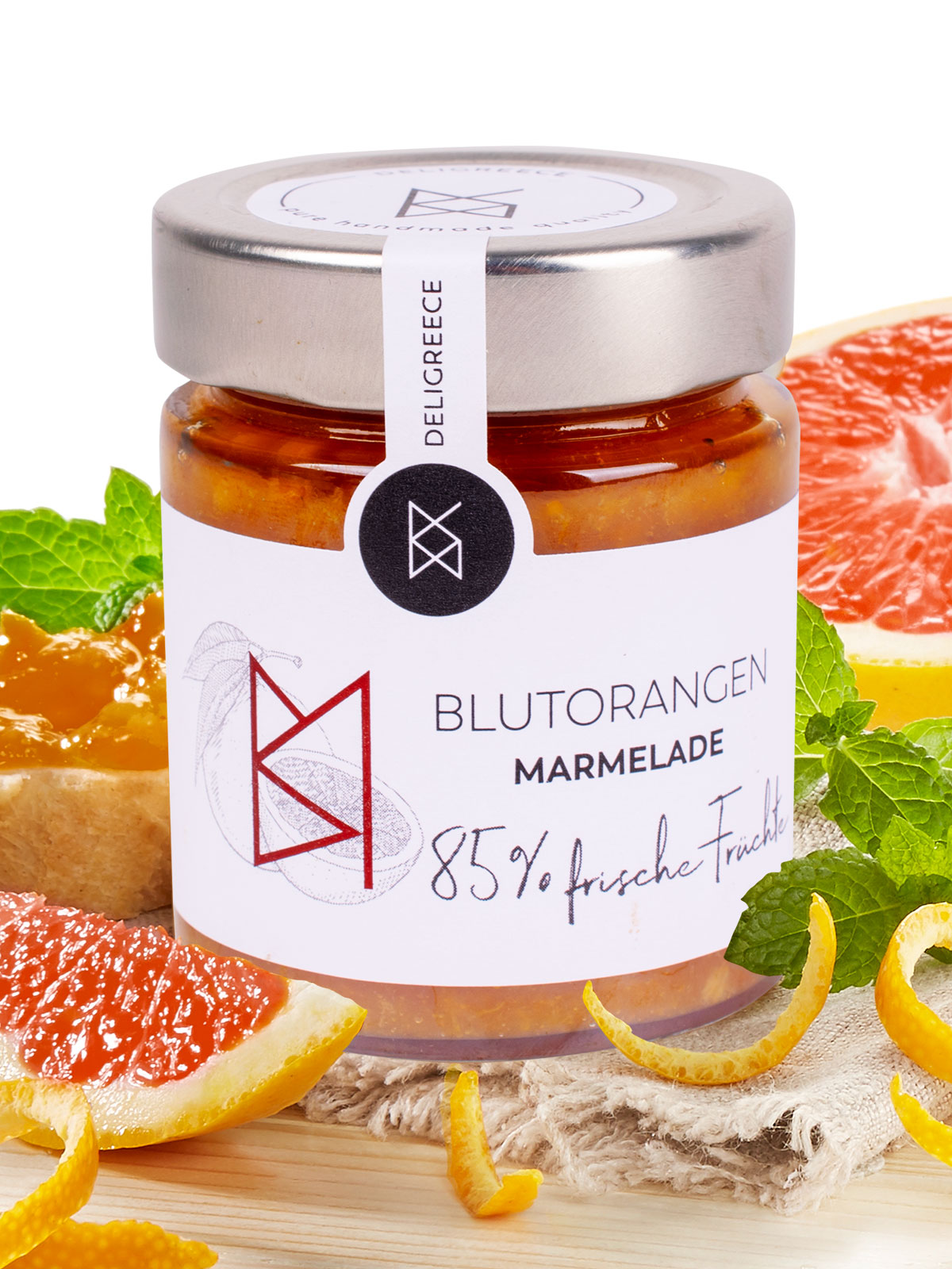 Blutorangenmarmelade, 85%