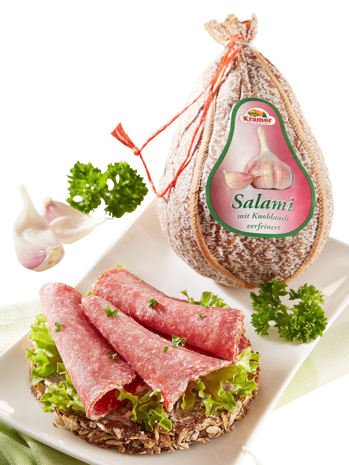 Knoblauch-Salami