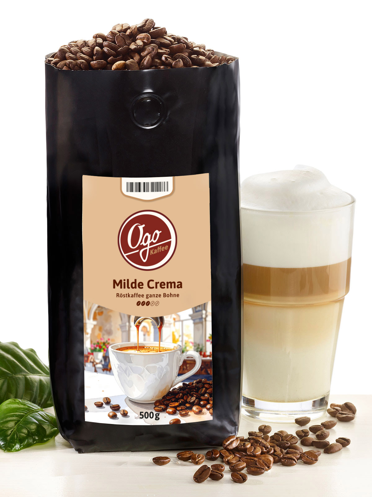 Milde Crema Bohne, 500 g