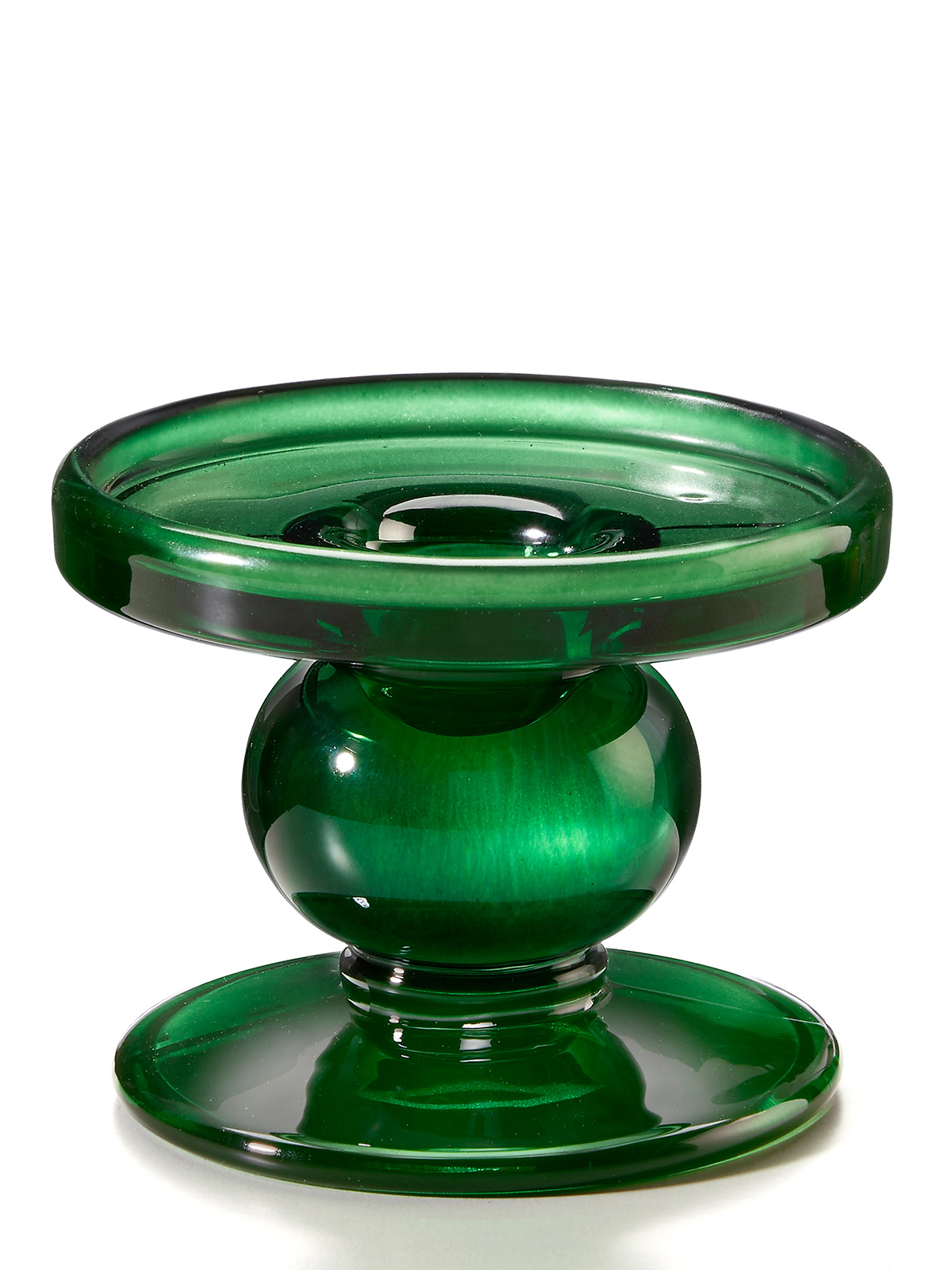 Glas-Kerzenständer „Tannengrün“