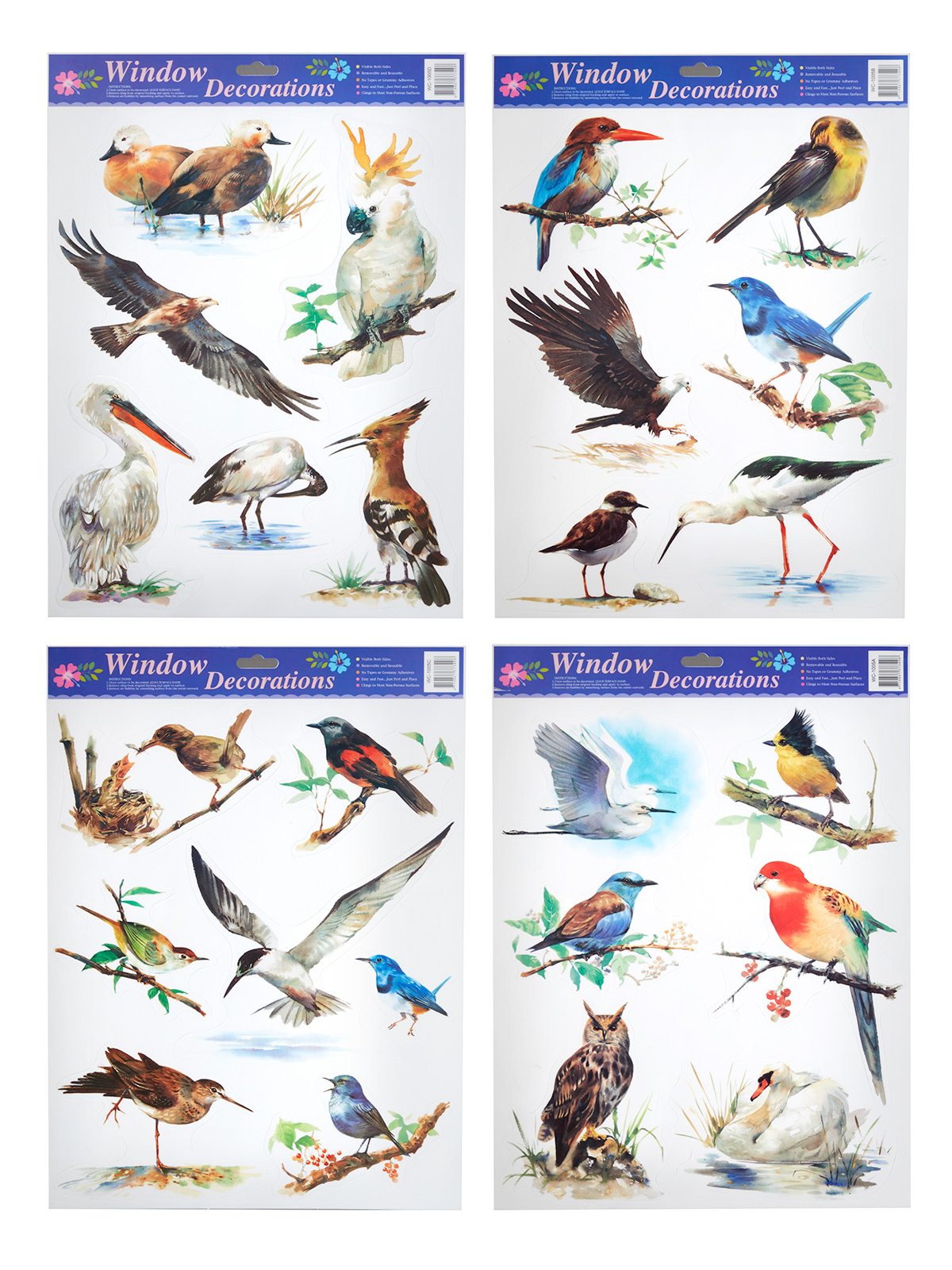 Fenster-Sticker „Vogelwelt“