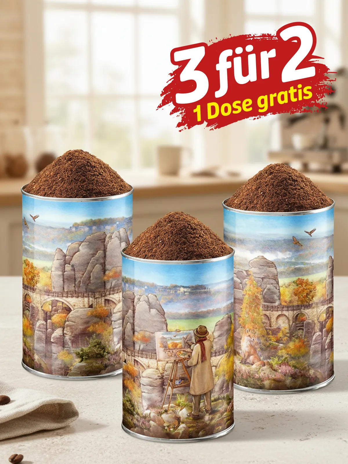 „3 für 2“ Festkaffee „Sächsische Schweiz“