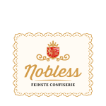 Nobless-Markenlogo mit Wappen und edler Schrift