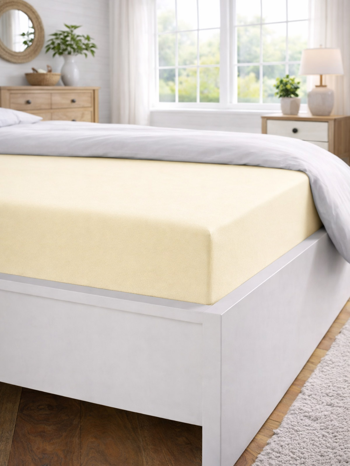 Spannbettlaken „Paula“, Vanille