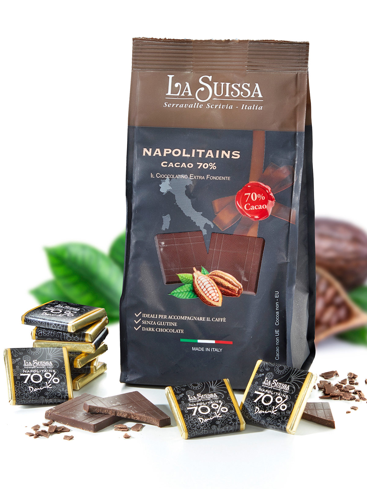 Napolitains, 70% Kakao