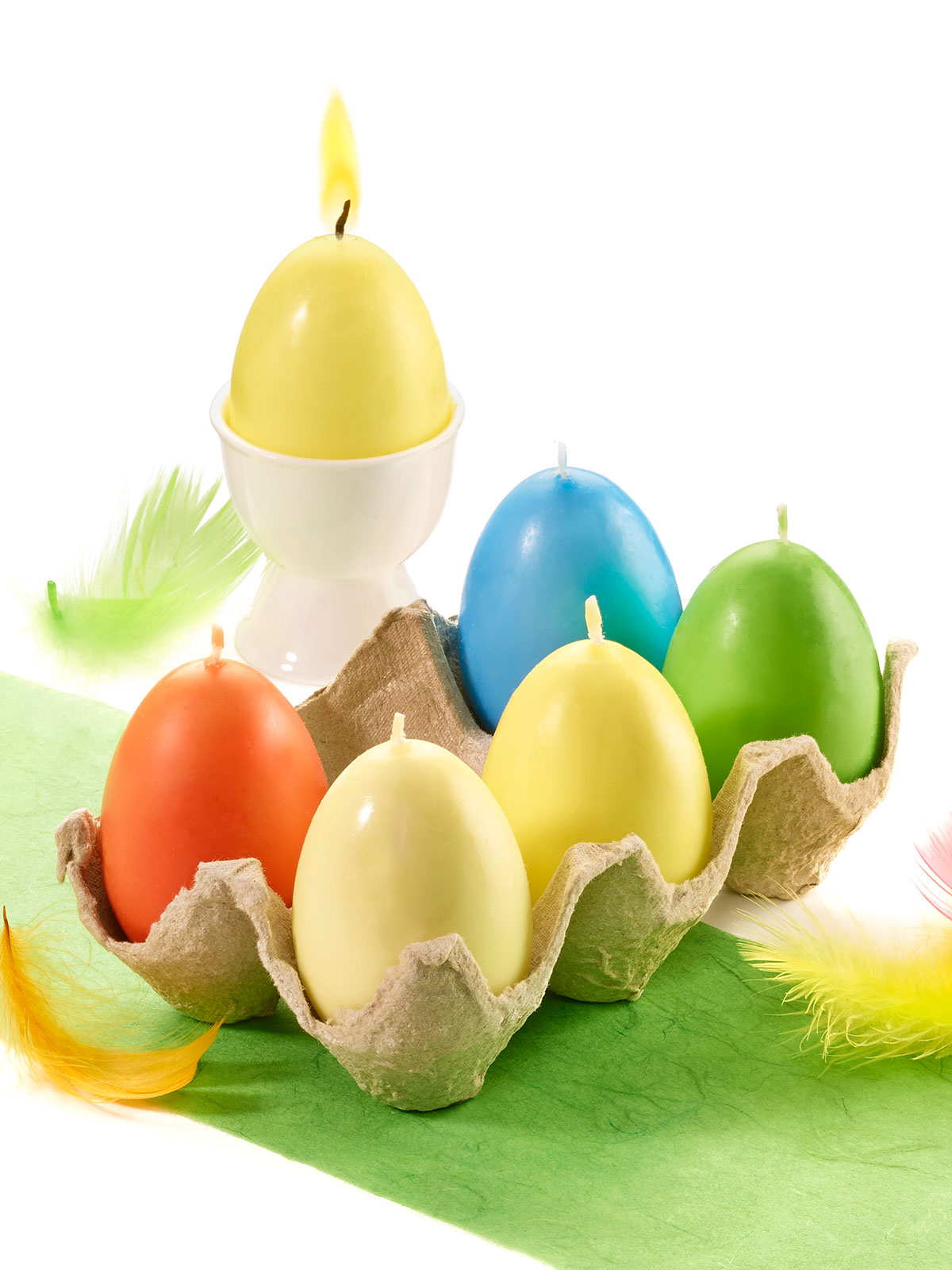 Bunte Eierkerzen