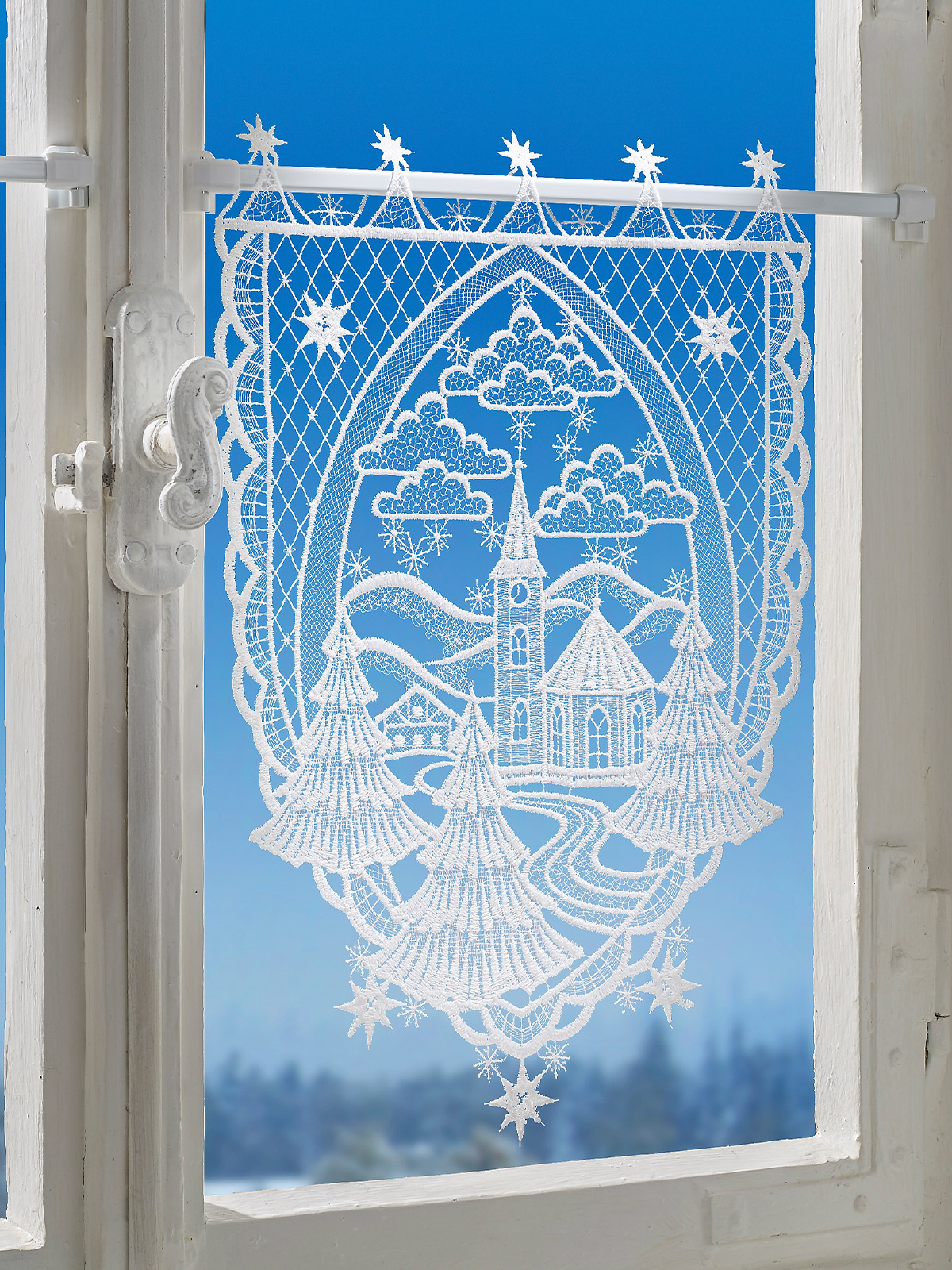 Scheibenhänger „Winterkirche“ Scheibenhänger „Winterkirche“