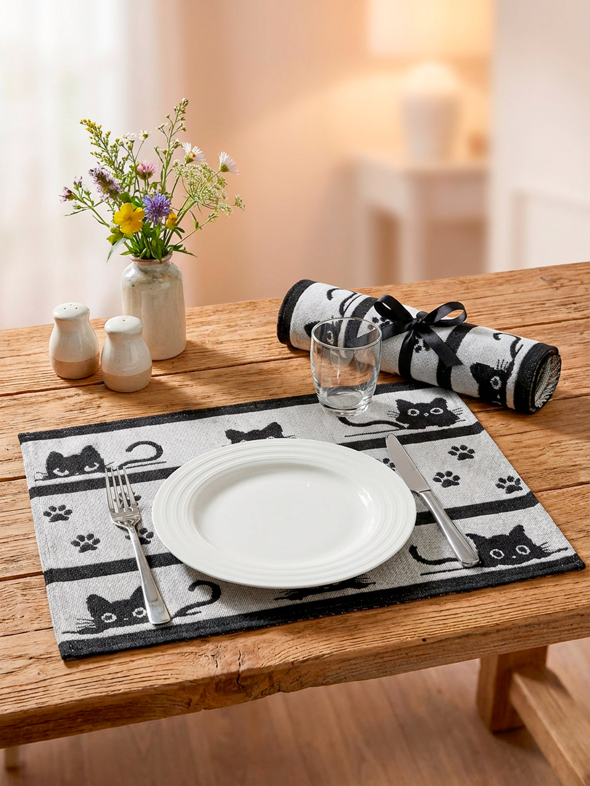 Platzset-Duo „Schau, Kätzchen!“