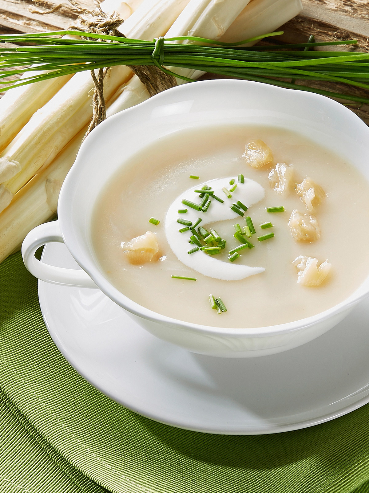 Spargel-Cremesuppe