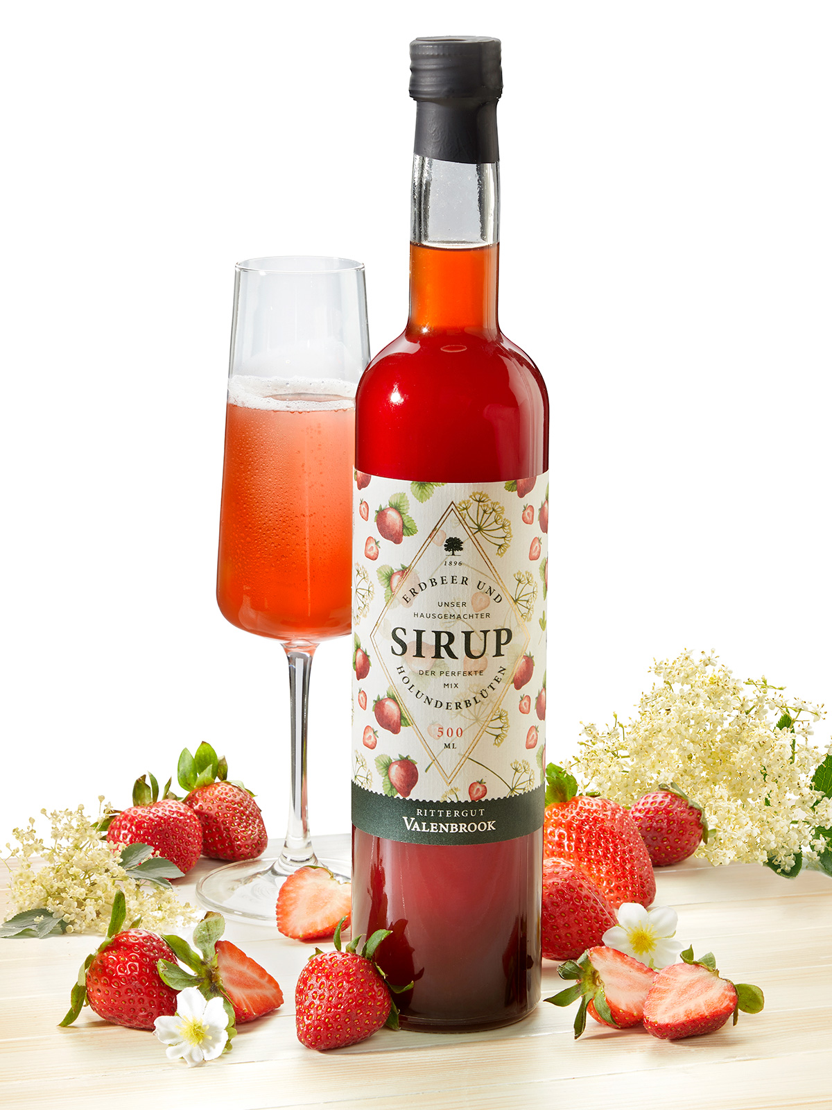 Erdbeer-Holunderblüten-Sirup